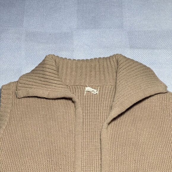 Vintage 70s 80s‎ Montgomery Ward Sleeveless Brown Cardigan Women's Size Medium - Picture 3 of 9